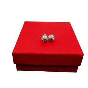 Valentino VLOGO  Silver Crystal Earrings